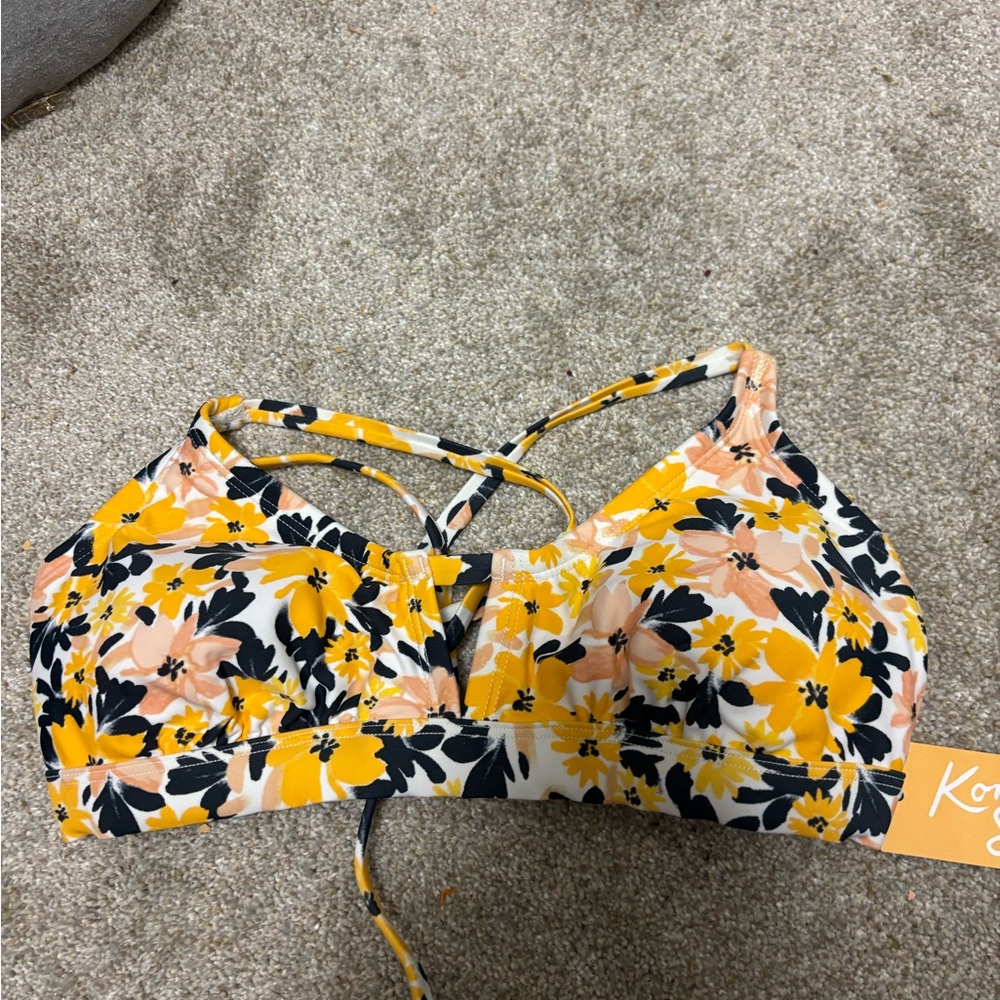 Floral Strappy Bikini Top